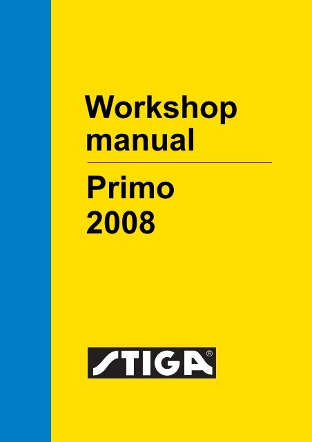 Workshop manual Primo 2008