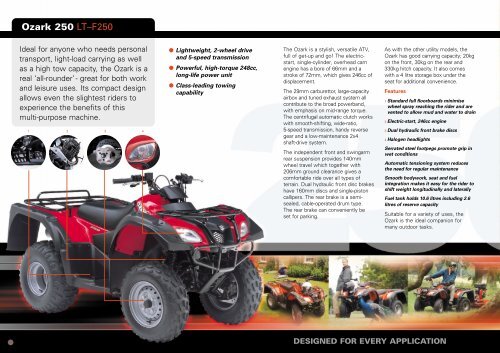 DESIGNED FOR EVERY APPLICATION