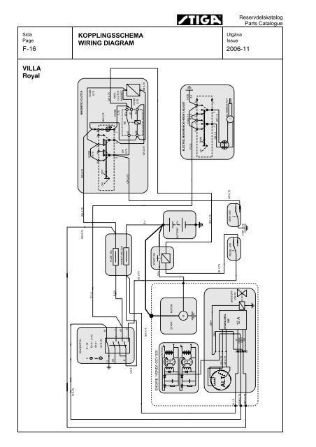 13 KOPPLINGSSCHEMA F- WIRING DIAGRAM 2006-11 READY