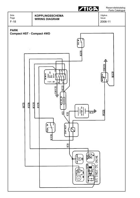 13 KOPPLINGSSCHEMA F- WIRING DIAGRAM 2006-11 READY