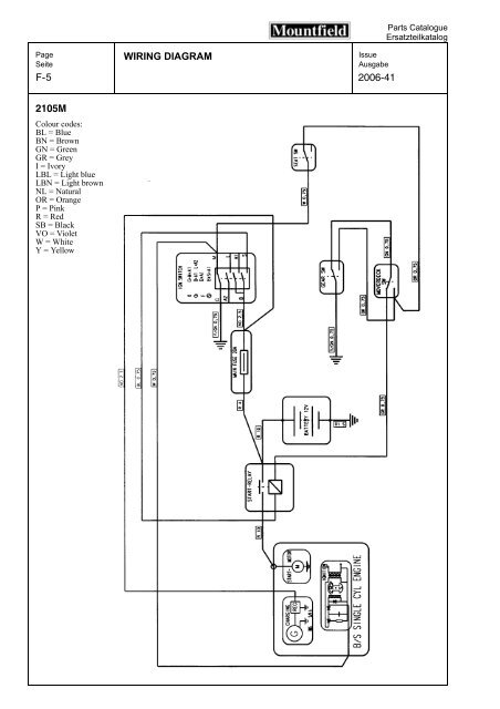 5 WIRING DIAGRAM F- 2006-41 2105M