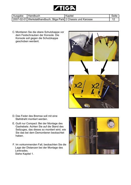 Werkstatts- Park 2/4WD 2000-2008 handbuch