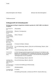 Anklageschrift mit Urteilsdispositiv - KSBS