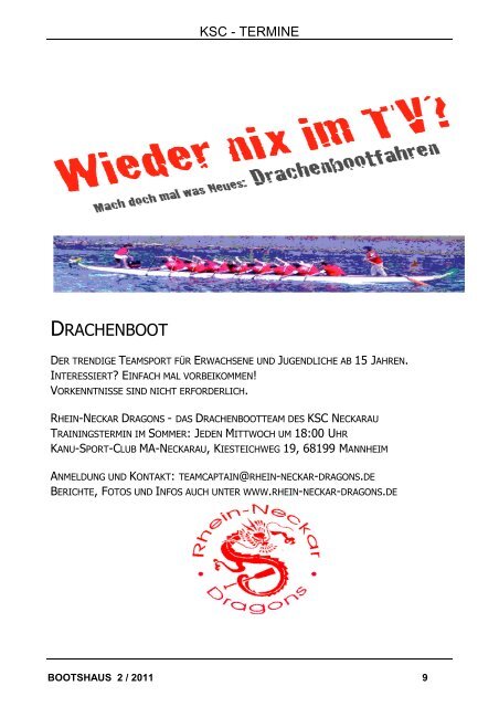 Heft 2 / 2011 - KSC Neckarau