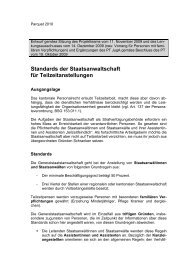 Standards der Staatsanwaltschaft fÃ¼r Teilzeitanstellungen - KSBS