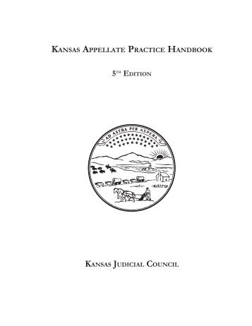 kansas appellate practice handbook - Kansas Judicial Branch