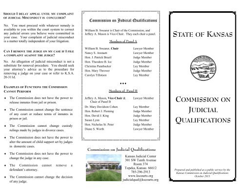 brochure - Kansas Judicial Branch