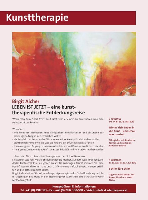 Acryl - in der akademie.GERAS