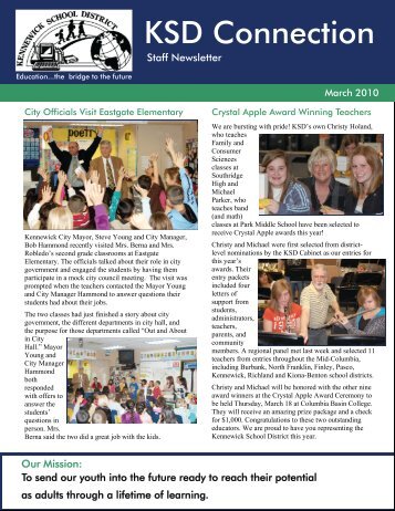 March 2010 Staff Newsletter - Kennewick School District