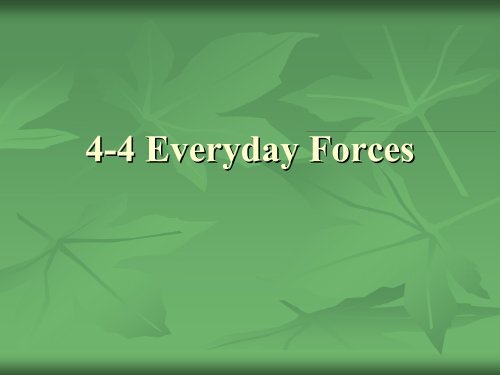 4 4 Everyday Forces 4 Everyday Forces