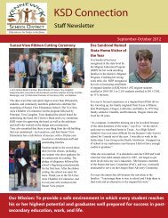 September-October 2012 Staff Newsletter - Kennewick School District