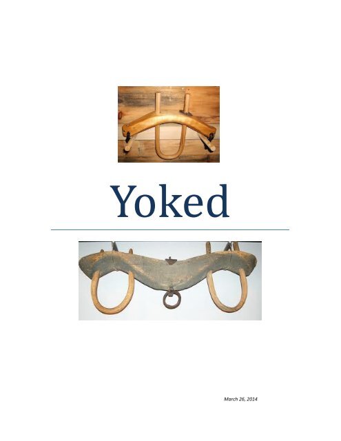 Yoked - the parable
