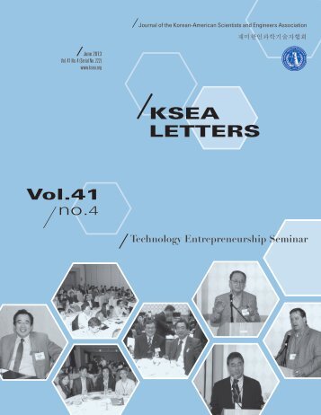 KSEA Letters Vol. 41, No. 4, Jul 2013, has been issued - Korean ...