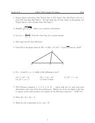 Download Math Test Sample: 9th Grade