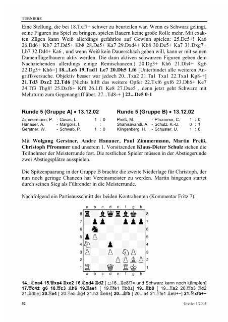 Greifer 1/2003 - Karlsruher Schachfreunde 1853 e.V.