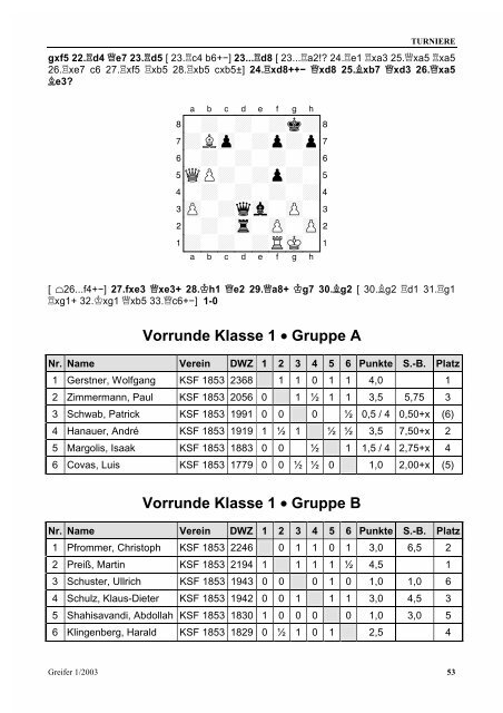 Greifer 1/2003 - Karlsruher Schachfreunde 1853 e.V.