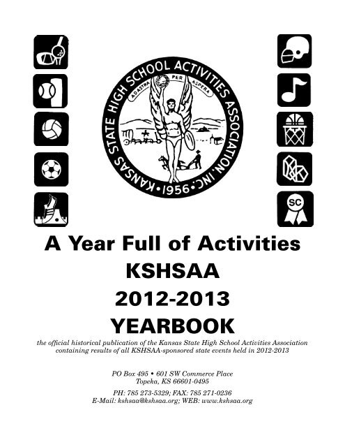 A Year Full of Activities KSHSAA 2011-2012 YEARBOOK