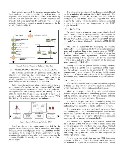 Using Security Patterns to Tailor Software Process - Knowledge ...