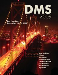 DMS 2009 Proceedings - Knowledge Systems Institute