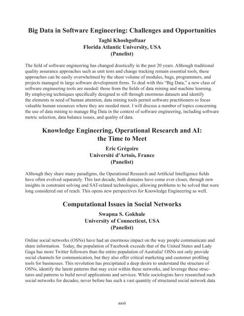 SEKE 2012 Proceedings - Knowledge Systems Institute