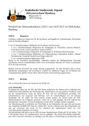 Protokoll der Diko I â 2012 - KSJ Hamburg