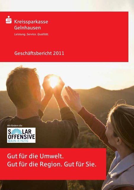 Gut fÃ¼r die Umwelt. Gut fÃ¼r die Region. Gut fÃ¼r Sie. - Kreissparkasse ...