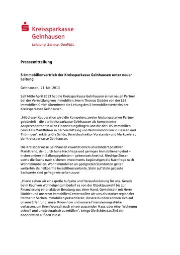 PM neuer Leiter S-Immobilien 21_05_13 - Kreissparkasse ...