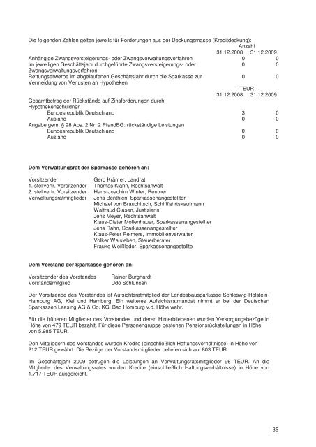 GeschÃ¤ftsbericht 2009 - Kreissparkasse Herzogtum Lauenburg