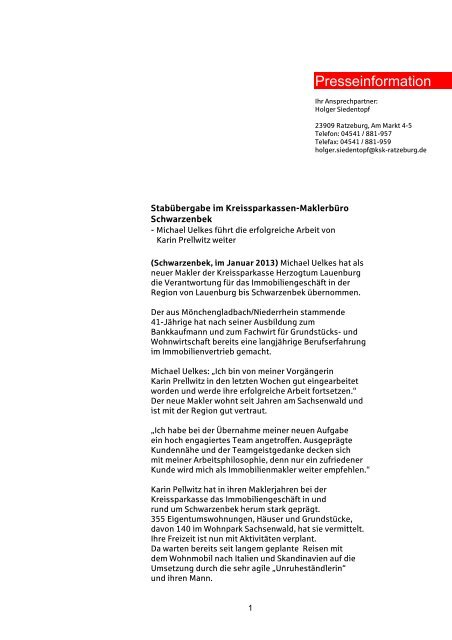 Download - Kreissparkasse Herzogtum Lauenburg