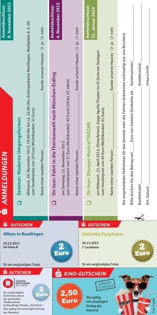 Zum aktuellen Programm - Kreissparkasse Reutlingen