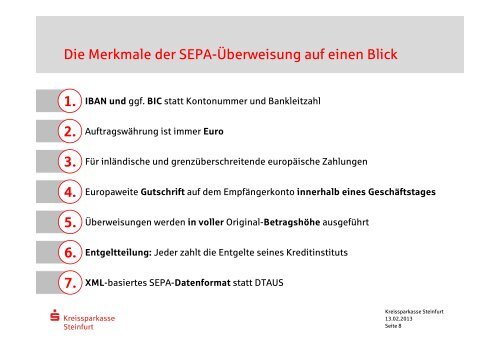 SEPA-Lastschriften - Kreissparkasse Steinfurt