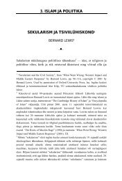 Sekularism ja tsiviilÃ¼hiskond