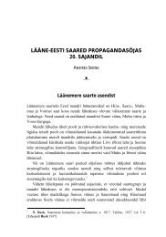 LÃÃNE-EESTI SAARED PROPAGANDASÃJAS 20. SAJANDIL