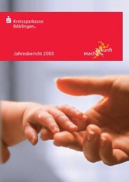Jahresbericht 2003 - Kreissparkasse Böblingen