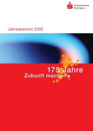 Jahresbericht 2002 - Kreissparkasse Böblingen