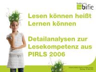 PIRLS - Detailanalyse