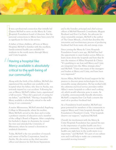 2011 Annual Report - Allina Health