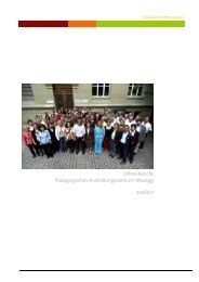 Jahresbericht Schuljahr 2006/07 - KS Musegg Luzern
