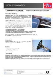 PRODUKTINFORMATION CARBAFLO Â® KSP 205 - KS Paul GmbH