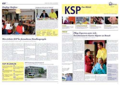 KSP - Das BlÃ¤ttle Ausgabe 2/2012 (PDF) - KSP Pflege