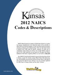 Pub. KS-1500 NAICS Codes and Descriptions - Kansas Department ...