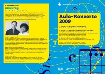 Aula-Konzerte 2009 - Kantonsschule Solothurn