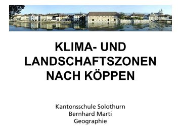 Klima- und Landschaftszonen