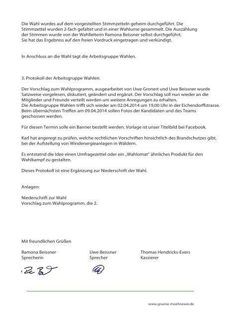 Nachwahl Direktkandidat Stockum