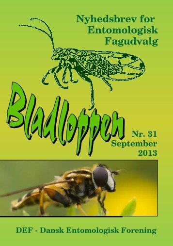 Nyhedsbrev for Entomologisk Fagudvalg