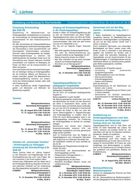 Programm 2/2010 - Kreisvolkshochschule Uelzen/Lüchow ...