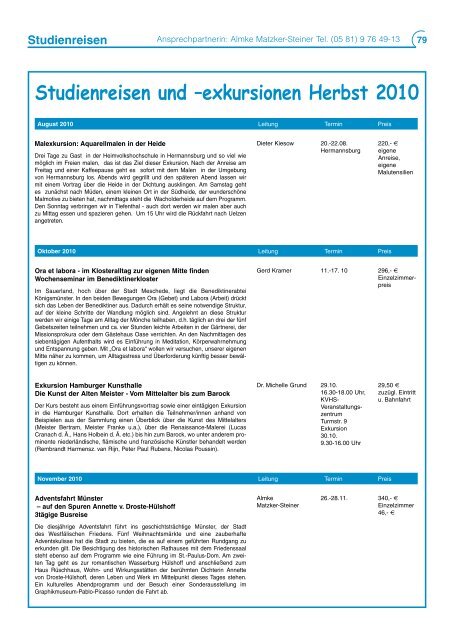 Programm 2/2010 - Kreisvolkshochschule Uelzen/Lüchow ...