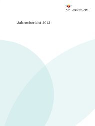 Jahresbericht 2012 - Kantonsspital Uri