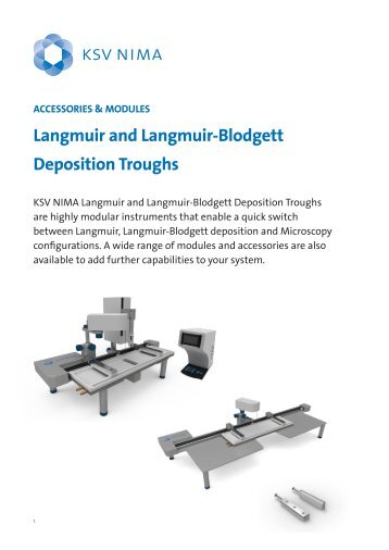 Langmuir and Langmuir-Blodgett Deposition Troughs - KSV NIMA