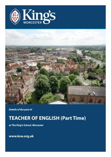 TEACHER OF ENGLISH (Part Time) - The King's School